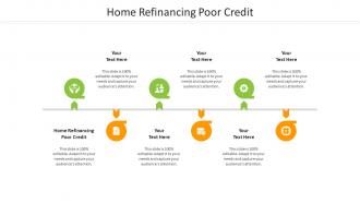 Home refinancing poor credit ppt powerpoint presentation gallery examples cpb
