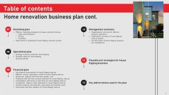 Home Renovation Business Plan Powerpoint Presentation Slides Engaging Multipurpose