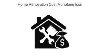 Home Renovation Cost Monotone Icon In Powerpoint Pptx Png And Editable Eps Format