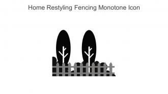 Home Restyling Fencing Monotone Icon In Powerpoint Pptx Png And Editable Eps Format