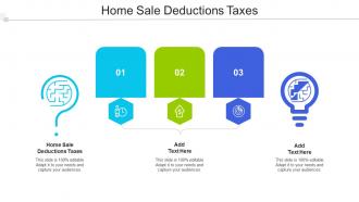 Home Sale Deductions Taxes Ppt Powerpoint Presentation Layouts Microsoft Cpb