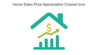 Home Sales Price Appreciation Colored Icon In Powerpoint Pptx Png And Editable Eps Format