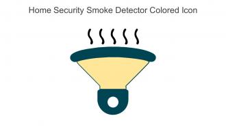 Home Security Smoke Detector Colored Icon In Powerpoint Pptx Png And Editable Eps Format