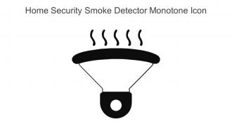 Home Security Smoke Detector Monotone Icon In Powerpoint Pptx Png And Editable Eps Format