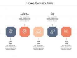Home security task ppt powerpoint presentation inspiration themes cpb