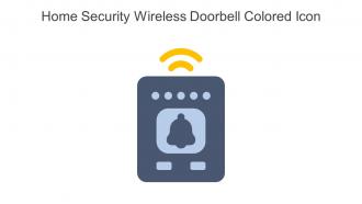 Home Security Wireless Doorbell Colored Icon In Powerpoint Pptx Png And Editable Eps Format