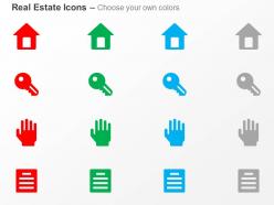 Home selection key record ppt icons graphics