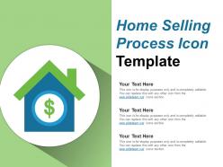 Home selling process icon template