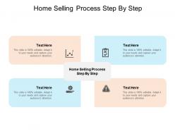 Home selling process step by step ppt powerpoint presentation gallery influencers cpb