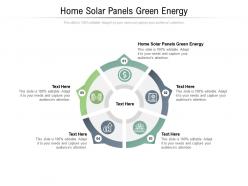 Home solar panels green energy ppt powerpoint presentation pictures objects cpb