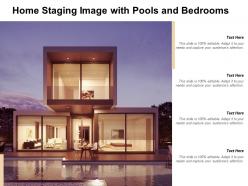 Home staging image with pools and bedrooms