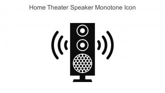 Home Theater Speaker Monotone Icon In Powerpoint Pptx Png And Editable Eps Format