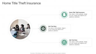 Home Title Theft Insurance In Powerpoint And Google Slides Cpb