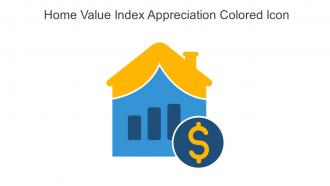 Home Value Index Appreciation Colored Icon In Powerpoint Pptx Png And Editable Eps Format