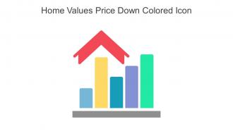 Home Values Price Down Colored Icon In Powerpoint Pptx Png And Editable Eps Format