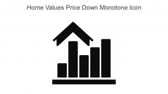 Home Values Price Down Monotone Icon In Powerpoint Pptx Png And Editable Eps Format
