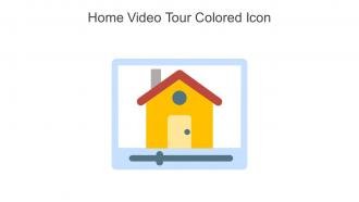 Home Video Tour Colored Icon In Powerpoint Pptx Png And Editable Eps Format