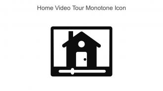 Home Video Tour Monotone Icon In Powerpoint Pptx Png And Editable Eps Format