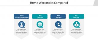 Home warranties compared ppt powerpoint presentation summary master slide cpb