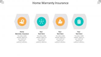 Home warranty insurance ppt powerpoint presentation diagram graph charts cpb