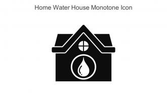 Home Water House Monotone Icon In Powerpoint Pptx Png And Editable Eps Format