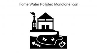 Home Water Polluted Monotone Icon In Powerpoint Pptx Png And Editable Eps Format