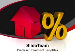 Home with percent growth real estate powerpoint templates ppt themes and graphics 0213