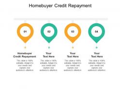 Homebuyer credit repayment ppt powerpoint presentation diagram ppt cpb