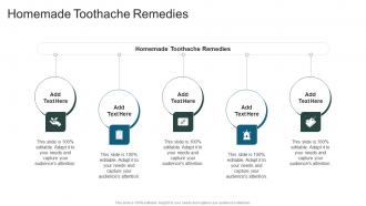 Homemade Toothache Remedies In Powerpoint And Google Slides Cpb