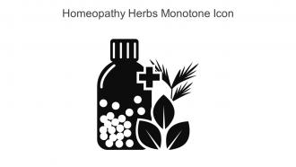 Homeopathy Herbs Monotone Icon In Powerpoint Pptx Png And Editable Eps Format