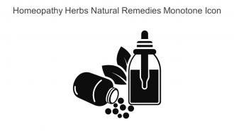 Homeopathy Herbs Natural Remedies Monotone Icon In Powerpoint Pptx Png And Editable Eps Format