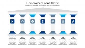 Homeowner loans credit ppt powerpoint presentation slides download cpb