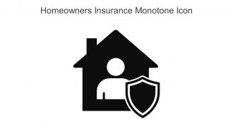 Homeowners Insurance Monotone Icon In Powerpoint Pptx Png And Editable Eps Format