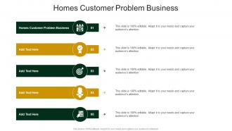 Homes Customer Problem Business In Powerpoint And Google Slides Cpb