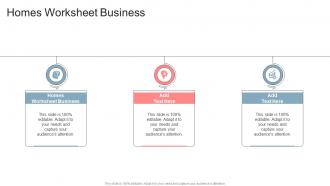 Homes Worksheet Business In Powerpoint And Google Slides Cpb