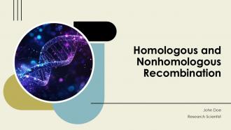 Homologous And Nonhomologous Recombination PPT Example ACP
