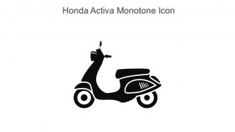 Honda Activa Monotone Icon In Powerpoint Pptx Png And Editable Eps Format