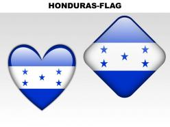 Honduras country powerpoint flags