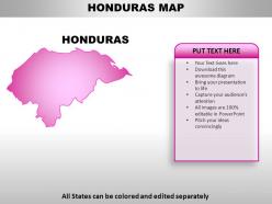 Honduras country powerpoint maps