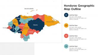 Honduras Geographic Map Outline