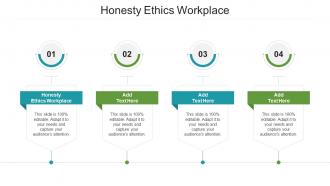 Honesty Ethics Workplace Ppt Powerpoint Presentation Summary Layouts Cpb