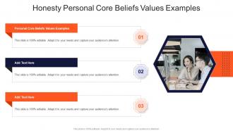 Honesty Personal Core Beliefs Values Examples In Powerpoint And Google Slides Cpb