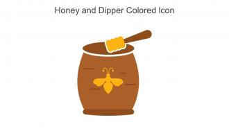 Honey And Dipper Colored Icon In Powerpoint Pptx Png And Editable Eps Format