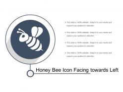 Honey bee icon facing towards left