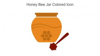 Honey Bee Jar Colored Icon In Powerpoint Pptx Png And Editable Eps Format