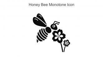 Honey Bee Monotone Icon In Powerpoint Pptx Png And Editable Eps Format