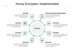 Honey encryption implementation ppt powerpoint presentation infographic template rules cpb