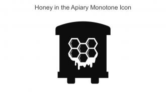Honey In The Apiary Monotone Icon In Powerpoint Pptx Png And Editable Eps Format