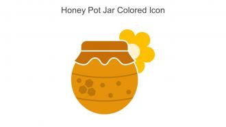 Honey Pot Jar Colored Icon In Powerpoint Pptx Png And Editable Eps Format