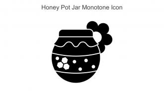 Honey Pot Jar Monotone Icon In Powerpoint Pptx Png And Editable Eps Format